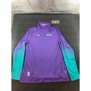 Under Armour Purple Teal Gradient Long Sleeve Pullover Top "Bandits" "Schmitt‎